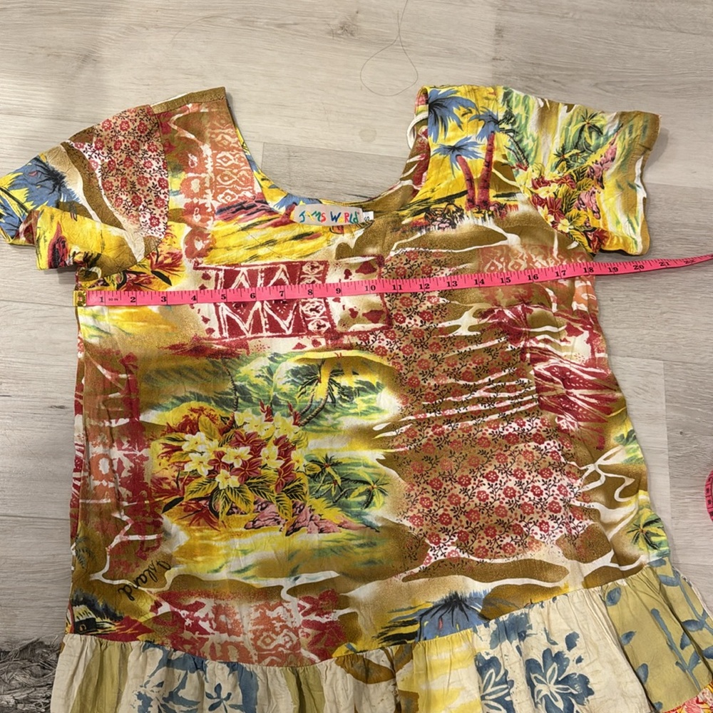 Jams Works Pre Loved Slip on Island Hop Mini Dress. - Picture 7 of 9